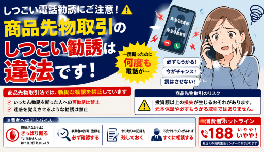 しつこい電話勧誘に注意！